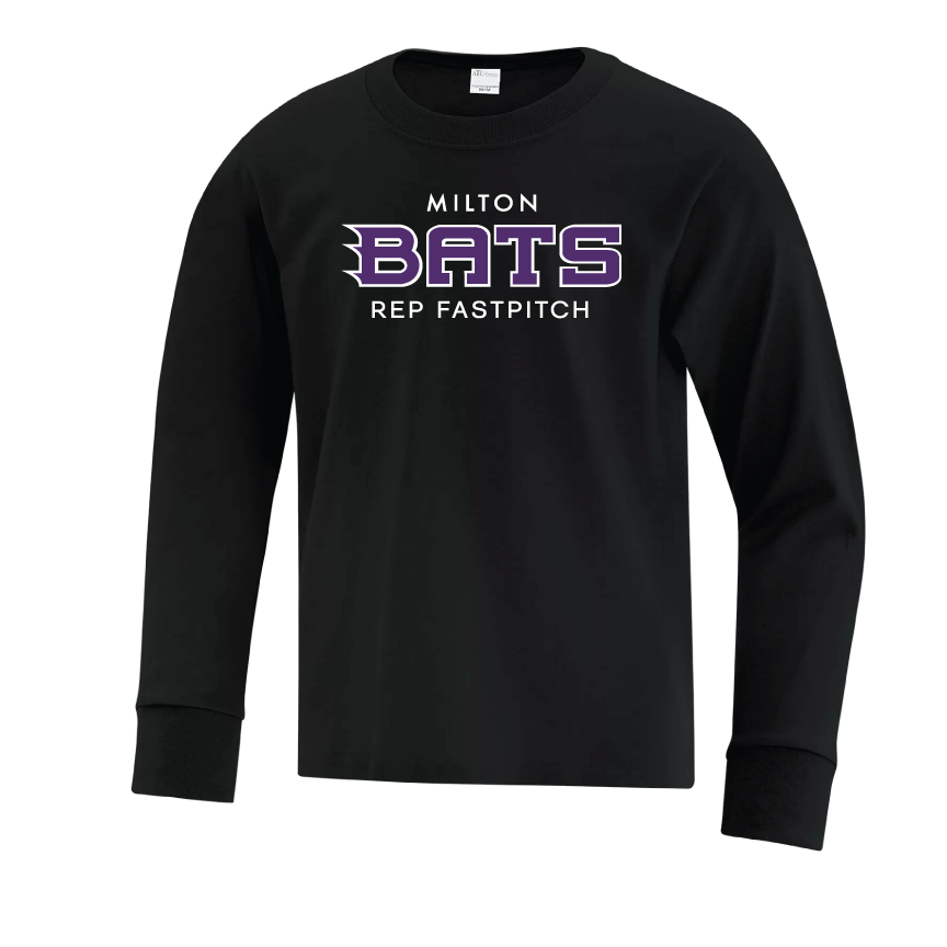 MILTON BATS LONG SLEEVE COTTON TSHIRT