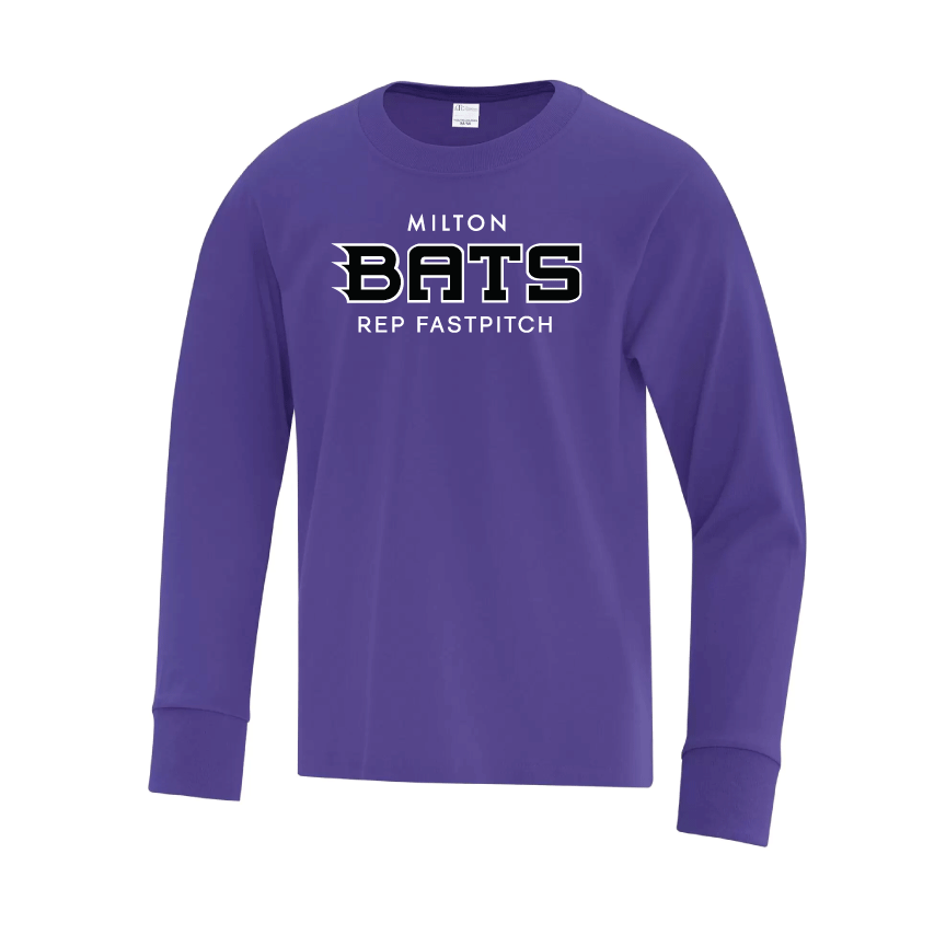 MILTON BATS LONG SLEEVE COTTON TSHIRT