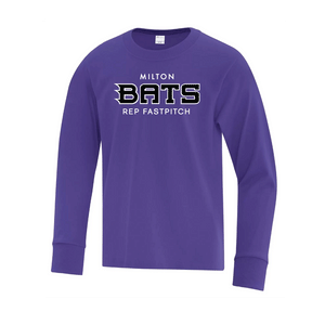MILTON BATS LONG SLEEVE COTTON TSHIRT