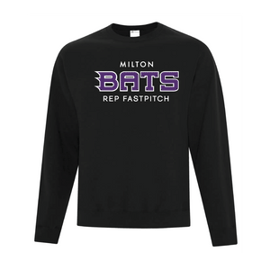 MILTON BATS CREWNECK FLEECE PULLOVER