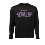MILTON BATS LONG SLEEVE DRI FIT TSHIRT