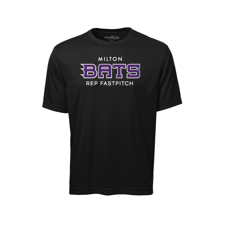 MILTON BATS DRI FIT TSHIRT