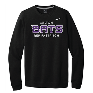 MILTON BATS NIKE CLUB FLEECE CREWNECK