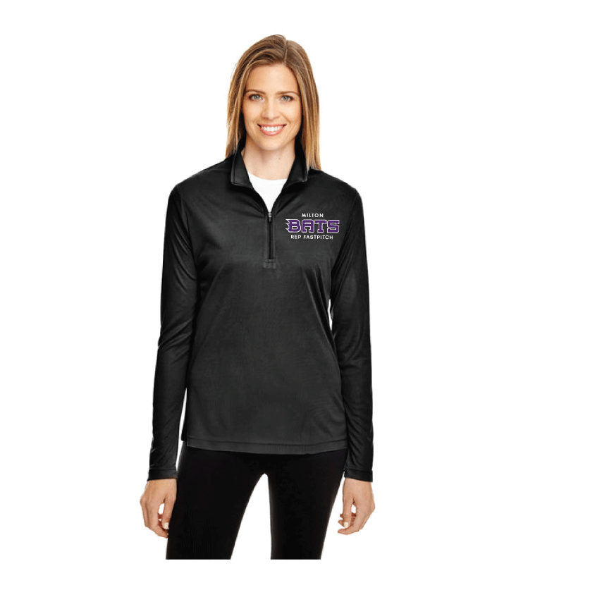 MILTON BATS -  1/4 ZIP TECH