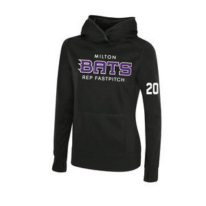 MILTON BATS SOLID TECH FLEECE HOODIE