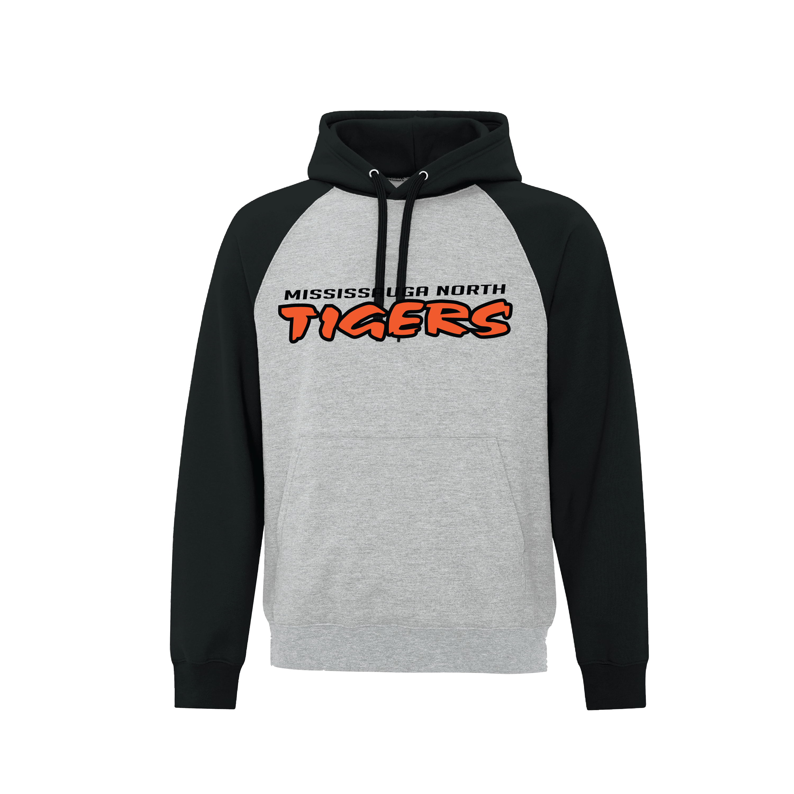 MISSISSAUGA NORTH TIGERS - TWO TONE FLEECE HOODIE