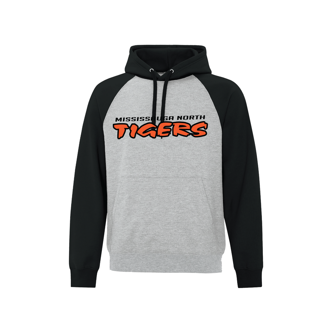 MISSISSAUGA NORTH TIGERS - TWO TONE FLEECE HOODIE