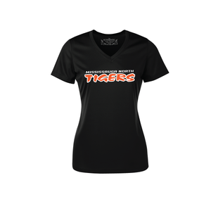 MISSISSAUGA NORTH TIGERS - WOMENS V NECK DRI-FIT T-SHIRT