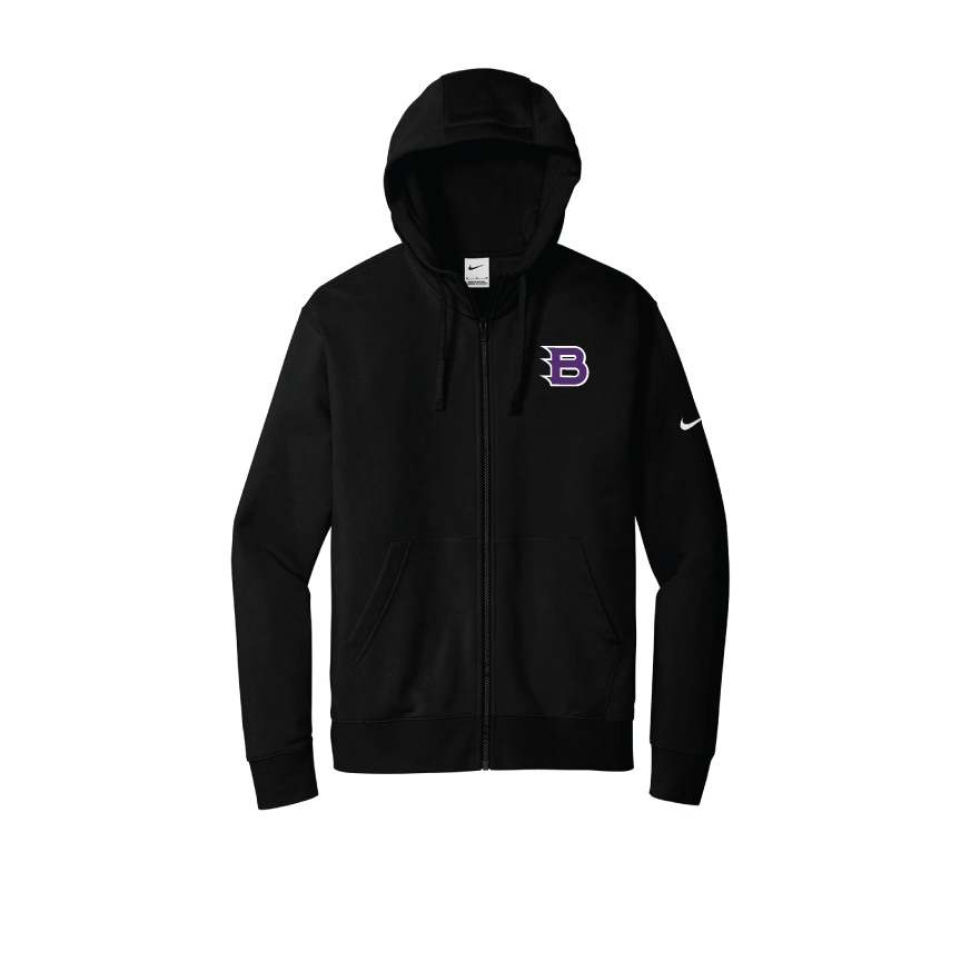 MILTON BATS - NIKE - CLUB FLEECE ZIP HOODIE