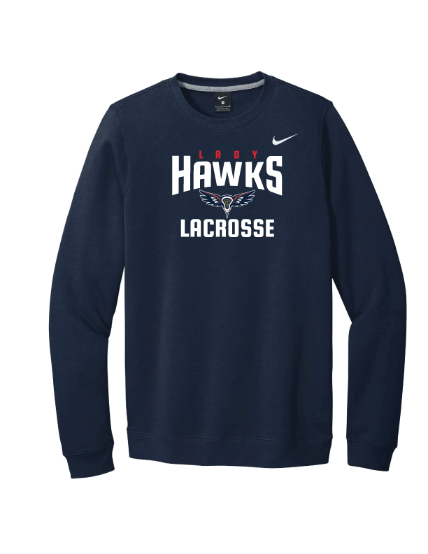 OAKVILLE LADY HAWKS NIKE CLUB FLEECE CREWNECK