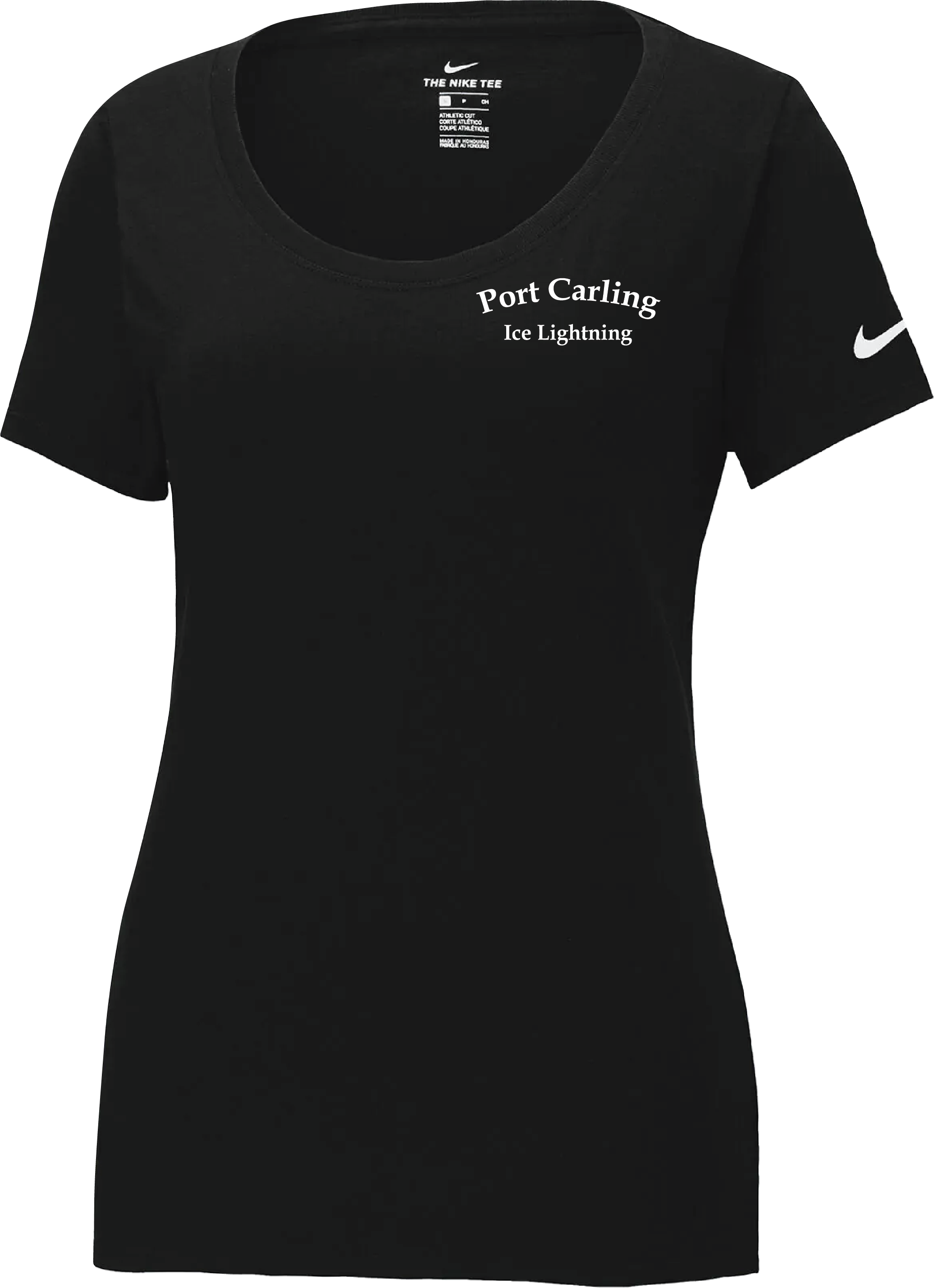 PORT CARLING ICE LIGHTNING - NIKE WOMENS NIKE DRI-FIT SCOOP SHIRT