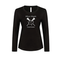 SILVER MAPLE LACROSSE LADIES LONG SLEEVE COTTON TSHIRT