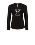 SILVER MAPLE LACROSSE LADIES LONG SLEEVE COTTON TSHIRT