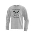 SILVER MAPLE LACROSSE LONG SLEEVE COTTON TSHIRT