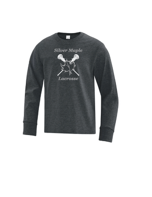 SILVER MAPLE LACROSSE LONG SLEEVE COTTON TSHIRT