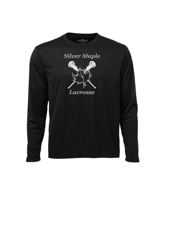 SILVER MAPLE LACROSSE LONG SLEEVE DRI FIT TSHIRT
