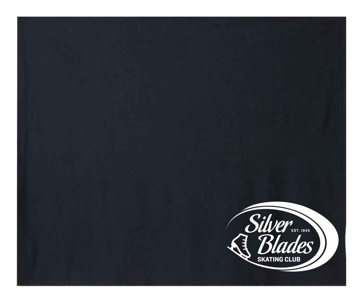 SILVER BLADES - FLEECE BLANKET (WHITE LOGO)