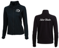 SILVER BLADES - FITTED YOGA JACKET (WHITE LOGO)