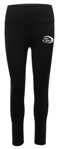SILVER BLADES - YOGA LEGGINGS (WHITE LOGO)