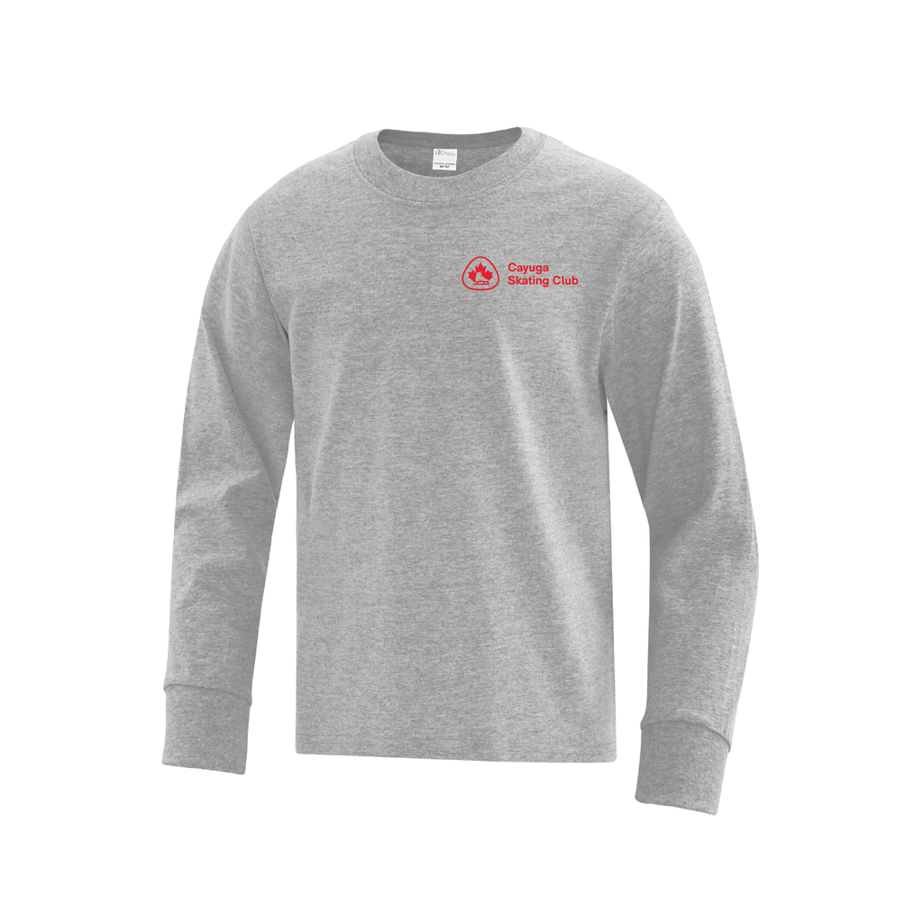 CAYUGA SKATING CLUB - YOUTH LONG SLEEVE COTTON SHIRT