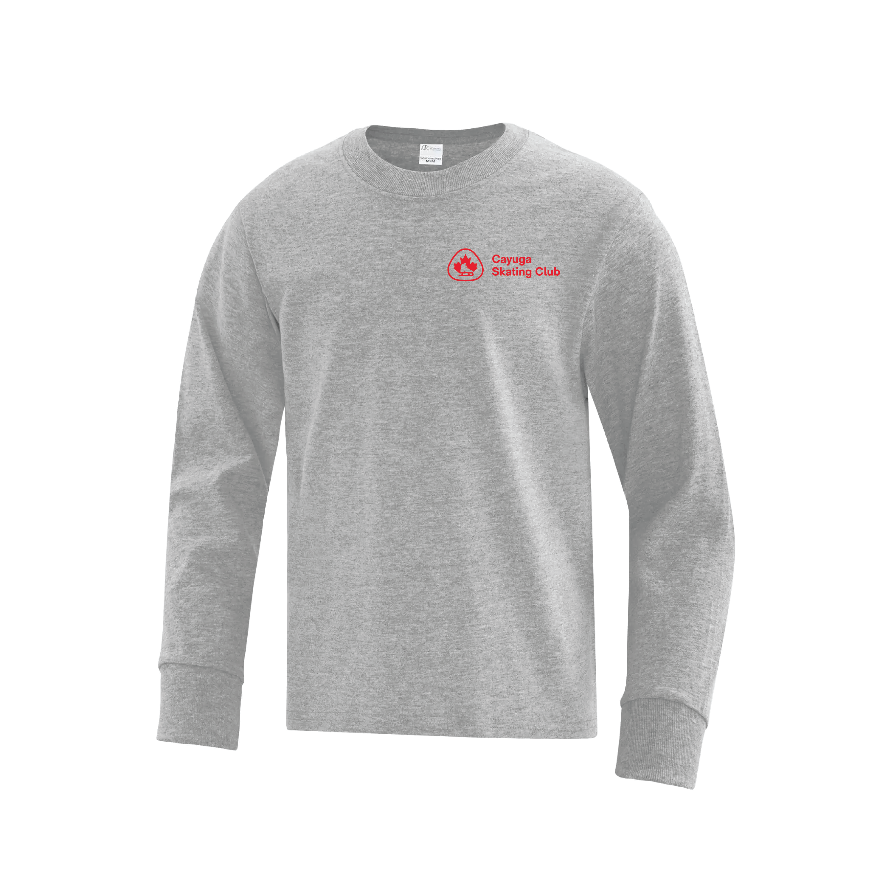 CAYUGA SKATING CLUB - YOUTH LONG SLEEVE COTTON SHIRT