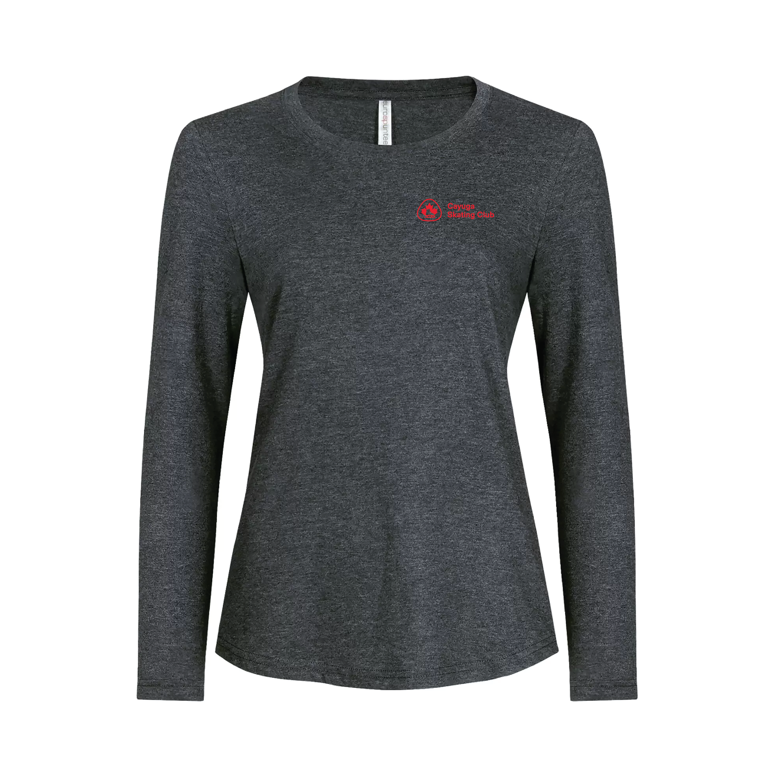 CAYUGA SKATING CLUB - LADIES LONG SLEEVE RING SPUN SHIRT