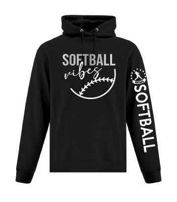 Custom Softball Fleece Hoodie